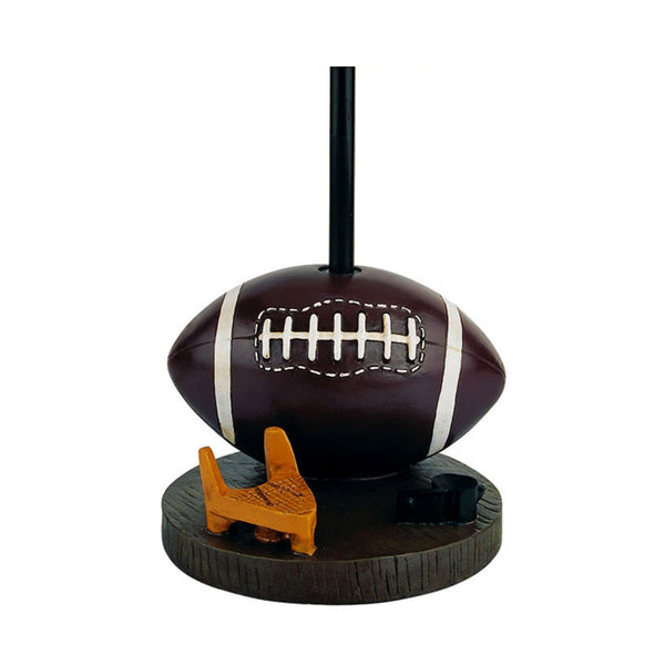 English Elm 15" Tall Football Table Lamp - Playful Polyresin Design With Cone Shade For Kids' Rooms & Nurseries B072116096
