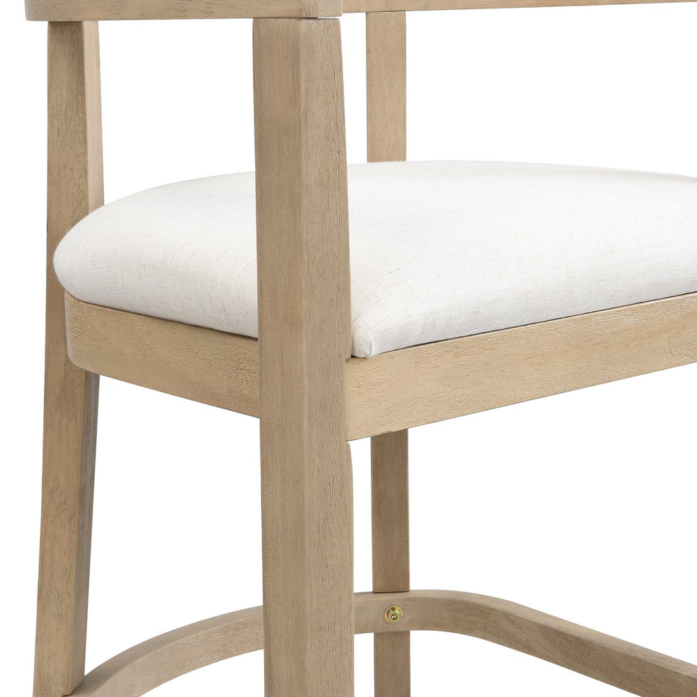 English Elm Christopher Knight Home® - Bar Stools Set Of 2 - Contemporary Rubberwood Design With Comfortable Upholstery For Home Bars N771P284165A