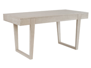 Lexington Sligh Revington Writing Desk - Contemporary Dark Walnut Finish With Elegant Quartered Oak Design Taupe Wood 322-410