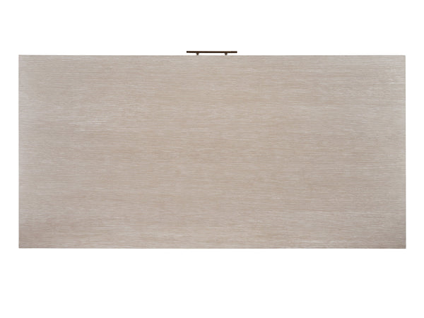 Lexington Sligh Revington Writing Desk - Contemporary Dark Walnut Finish With Elegant Quartered Oak Design Taupe Wood 322-410