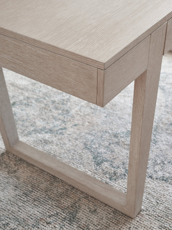 Lexington Sligh Revington Writing Desk - Contemporary Dark Walnut Finish With Elegant Quartered Oak Design Taupe Wood 322-410