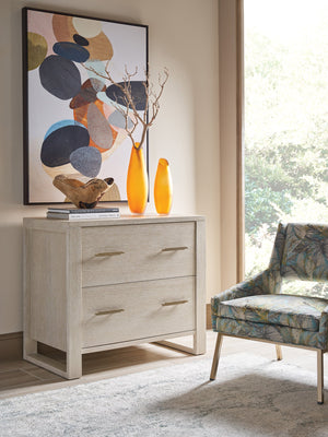 Lexington Sligh Hewitt File Chest - Contemporary Dark Walnut Oak Design With Elegant Custom Hardware & Full-extension Drawers Taupe Wood 322-450