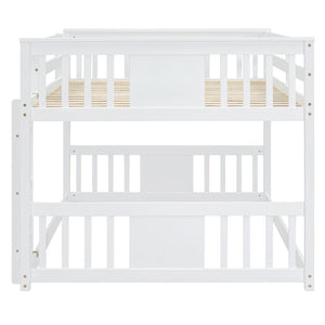 English Elm Full Over Bunk Bed Pine Frame Gray Finish Kids Guest Room Sleep Solution LT100207AAK