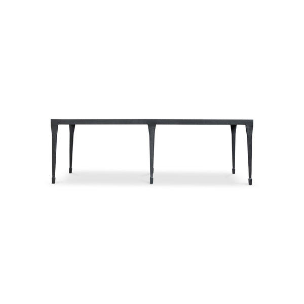 Bernhardt Halden Hammered Cast Iron Cocktail Table with Sculptural Blackened Finish
