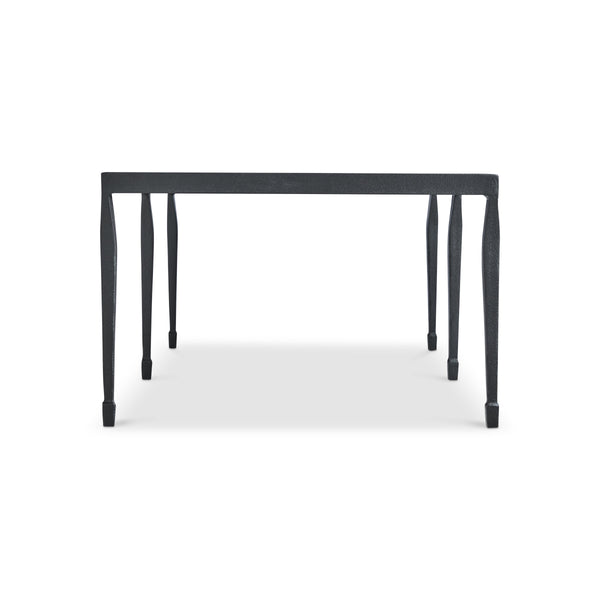 Bernhardt Halden Hammered Cast Iron Cocktail Table with Sculptural Blackened Finish