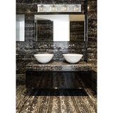 Springvale 4 Light Vanity in Polished Chrome with Clear Crystal and Glass 32304/4 Elk Lighting