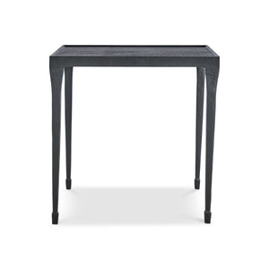 Bernhardt Bernhardt Halden Hammered Cast Iron Side Table with Blackened Finish and Sculpted Legs 323123