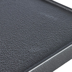 Bernhardt Halden Hammered Cast Iron Side Table with Blackened Finish and Sculpted Legs