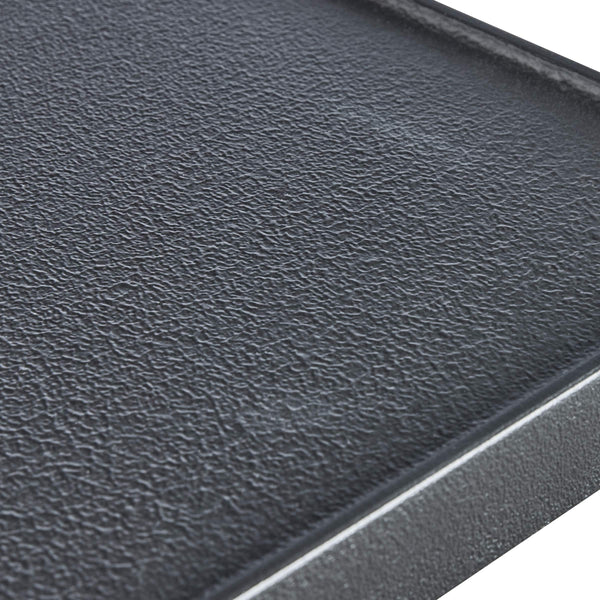 Bernhardt Halden Hammered Cast Iron Side Table with Blackened Finish and Sculpted Legs