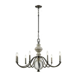 Neo Classica 35'' Wide 9-Light Chandelier - Aged Black 32314/9 Elk Lighting