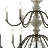 Neo Classica 36'' Wide 15-Light Chandelier - Aged Black 32315/9+6 Elk Lighting