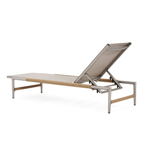 English Elm Christopher Knight Home® - Hargrove Outdoor Chaise Lounge With Breathable Mesh Seat, Lightweight Aluminum Frame, 1Pc N775P232986S