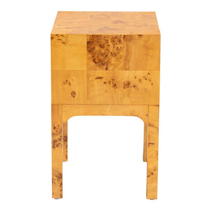 English Elm Natural Rattan Woven Geometric Nightstand with Drawer Open Shelves Coastal Bedroom B2750P467774