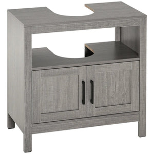 English Elm Modern Pedestal Sink Surround Cabinet White Mdf Bathroom Floor Storage Organizer T3971P469985