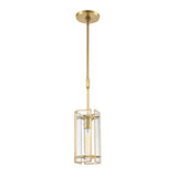 Hyde Park 5'' Wide 1-Light Mini Pendant - Satin Brass 32381/1 Elk Lighting