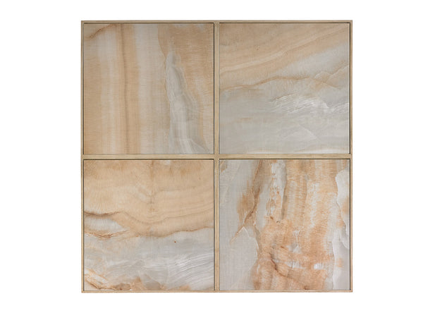 Lexington Tommy Bahama Outdoor 3239-947c Elegant Square Cocktail Table With Custom Porcelain Tops And Chic French Botanical Design Antiqued White Wood 3239-947c