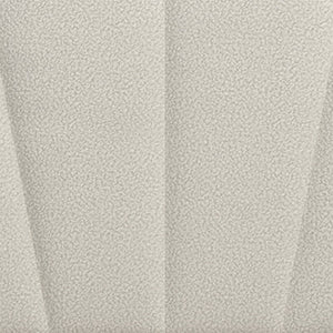 Yulee Scalloped Upholstered Platform Bed with Led Headboard Bouclé Glam Bedroom Frame
