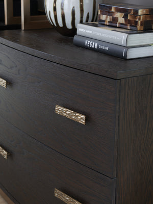 Lexington Sligh Carson Contemporary File Chest In Rich Mocha With Silver Hardware & Full-extension Drawers Mocha Wood 323-450