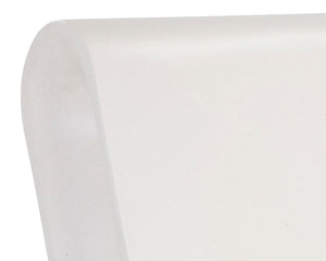 Sunpan Odyssey Lounge Chair - Sculptural Concrete Design for Modern Indoor and Covered Outdoor Spaces White