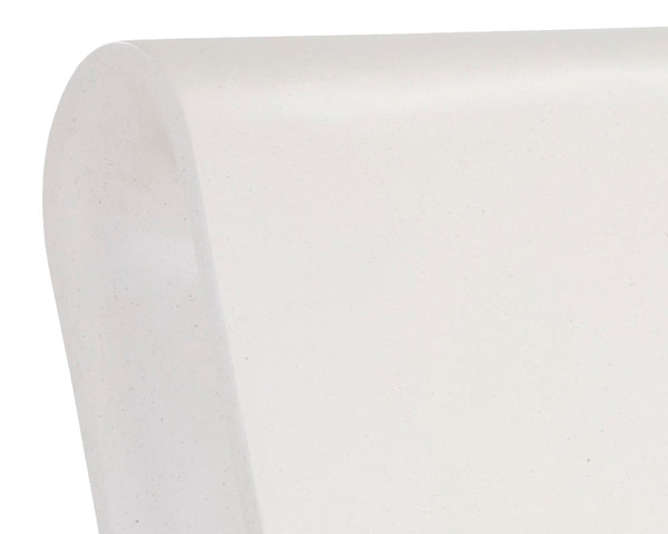 Sunpan Odyssey Lounge Chair - Sculptural Concrete Design for Modern Indoor and Covered Outdoor Spaces White