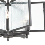 Inversion 25'' Wide 6-Light Chandelier - Charcoal 32421/6 Elk Lighting