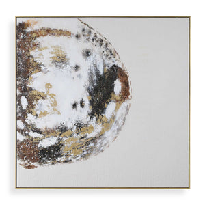 Uttermost Uttermost Moon Landing Gold Leaf Framed Hand Painted Abstract Canvas Wall Art 32464