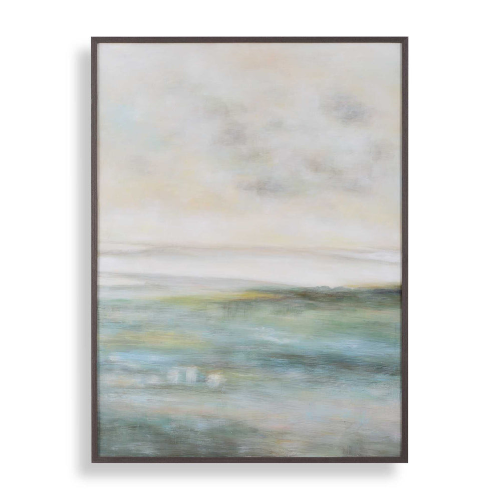 Uttermost Uttermost Awakening Hand Painted Canvas Landscape Wall Art with Dark Walnut Frame 32474