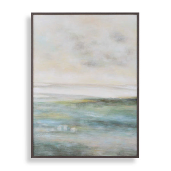 Uttermost Uttermost Awakening Hand Painted Canvas Landscape Wall Art with Dark Walnut Frame 32474