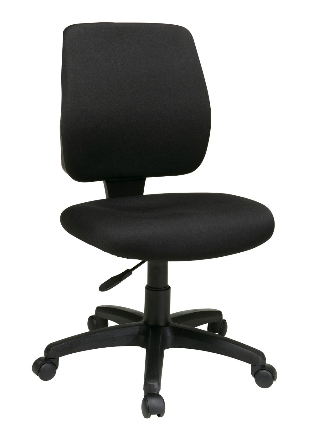 OSP Home Furnishings Deluxe Armless Task Chair with Padded Seat Greenguard Certified Ergonomic Office Seating 33101-30