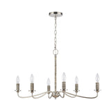 Abaca 32'' Wide 6-Light Chandelier - Polished Nickel 32482/6 Elk Lighting