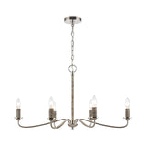 Abaca 32'' Wide 6-Light Chandelier - Polished Nickel 32482/6 Elk Lighting