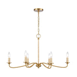 Abaca 32'' Wide 6-Light Chandelier - Brushed Gold 32485/6 Elk Lighting