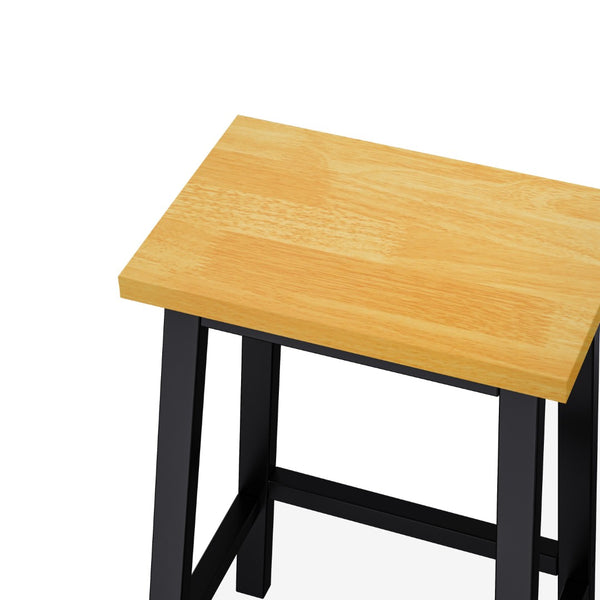 English Elm K&k 53 Inch Kitchen Island Set with Bar Stools Power Outlet Drop Leaf and Storage Black N707S003007B
