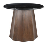 Aipe Accent Table Black & Brown 110250 Zuo Modern