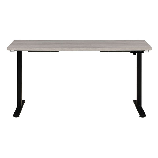 OSP Home Furnishings 59"w Sit to Stand Electric Desk with Memory Presets Steel Base and Built-in Storage Hook PMO6024B-LG