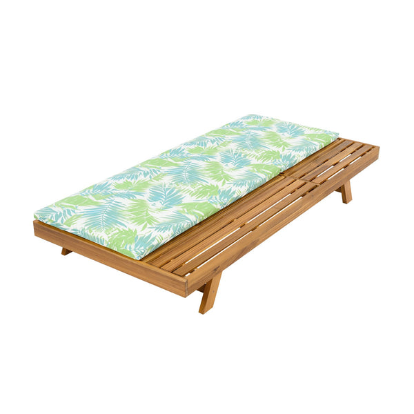 English Elm Christopher Knight Home® - Lounge Chaise Set - Acacia Wood With Water-Resistant Cushions, 4-Position Recline & Stylish Design N770P253442T_N770P253018L