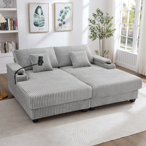 English Elm Swivel Barrel Accent Chair Chenille Tufted Round Club Seat for Living Room Lounge Grey N719S002270E