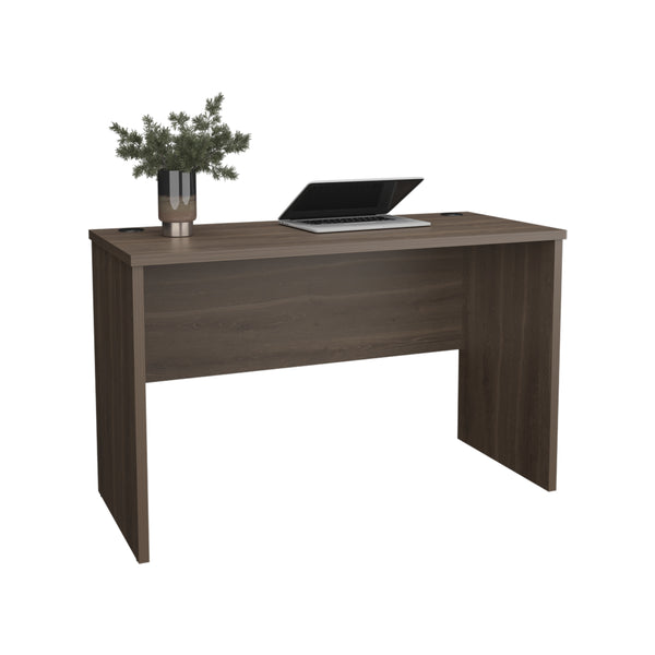English Elm Writing Desk Sleek 47.2" Workstation with Sturdy Legs, Engineered Wood Finish for Home Offices Dark Gray 52.76 L x 25.98 W x 3.54 H B097P296852