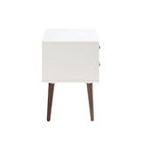 INK+IVY Jeremy Mid-Century Storage Nightstand II136-0308 Off-White/Navy