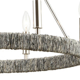 Abaca 27'' Wide 6-Light Chandelier - Polished Nickel 32515/6 Elk Lighting