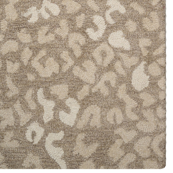 Capel Rugs Serengeti-cheetah Hand-tufted Wool Rug - Nature-inspired Design For Sophisticated Interiors Ash, Tan 100% Wool 3253rs09001200660