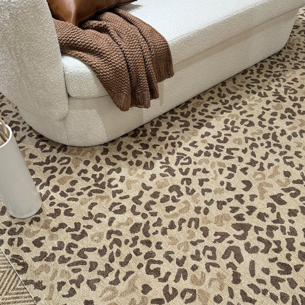 Capel Rugs Serengeti-cheetah Hand-tufted Wool Rug - Nature-inspired Design For Sophisticated Interiors Plains, Brown 100% Wool 3253rs07091000750