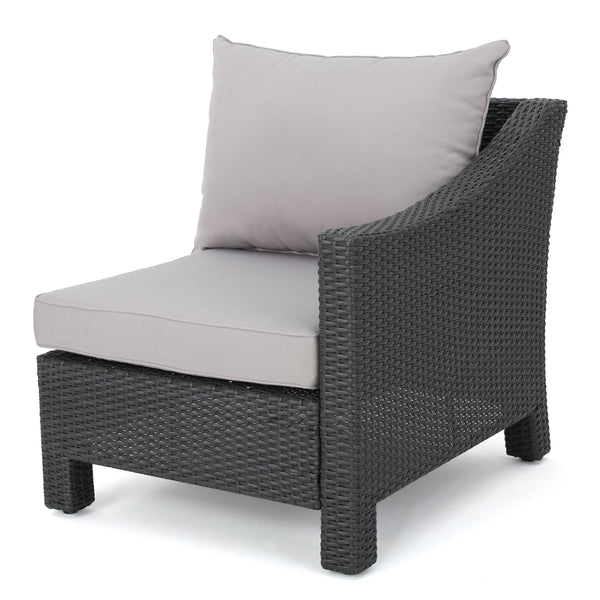 English Elm Christopher Knight Home® - Antibes V-Shaped Wicker Sectional Sofa Set In Grey - Stylish & Comfortable For Outdoor Gatherings 60289.00RSET