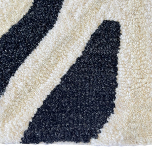 Capel Rugs Serengeti-zebra Hand-tufted Wool Area Rug - Nature-inspired Design For Elegant Modern Interiors Black, Ivory 100% Wool 3255rs07091000350