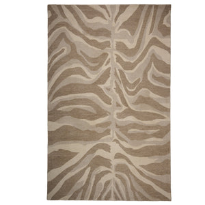 Capel Rugs Serengeti-zebra Hand-tufted Wool Area Rug - Nature-inspired Design For Elegant Modern Interiors Ash, Gray 100% Wool 3255rs02060800675