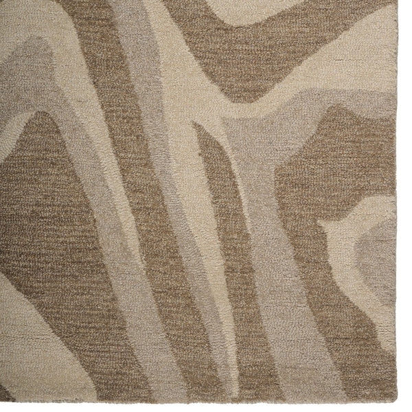 Capel Rugs Serengeti-zebra Hand-tufted Wool Area Rug - Nature-inspired Design For Elegant Modern Interiors Ash, Gray 100% Wool 3255rs02060800675