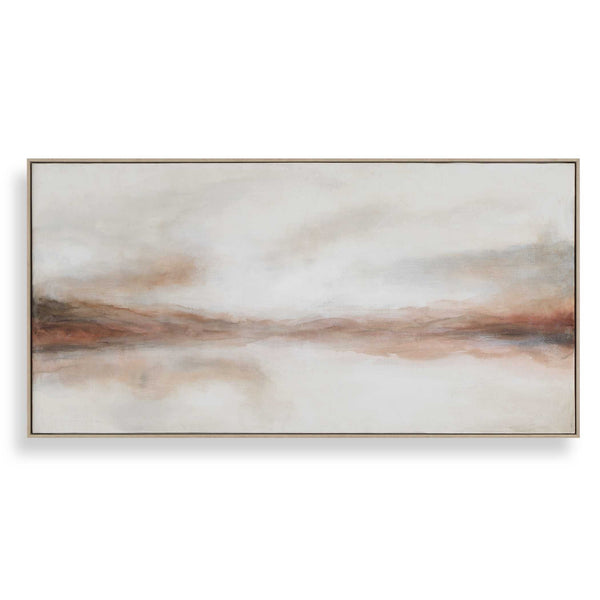 Uttermost Uttermost Hand-painted Abstract Landscape Art Oak Framed Atmospheric Wall Decor 32551
