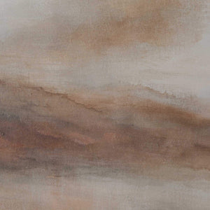 Uttermost Hand-painted Abstract Landscape Art Oak Framed Atmospheric Wall Decor