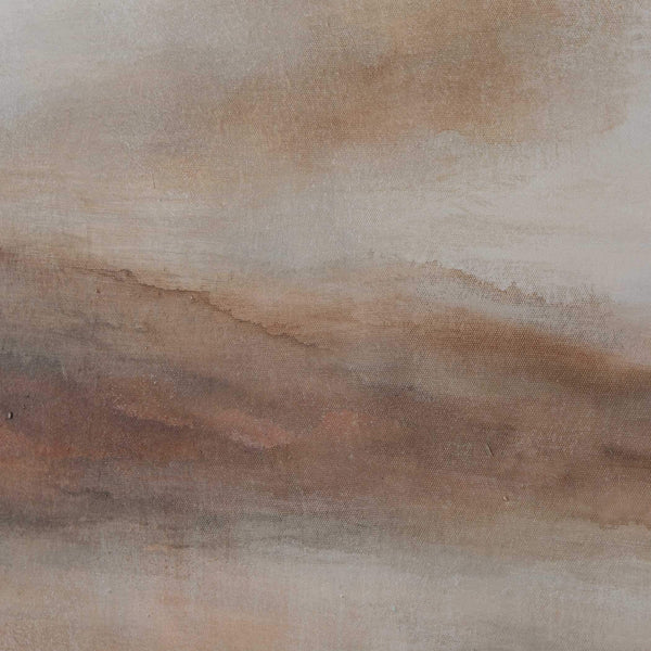 Uttermost Hand-painted Abstract Landscape Art Oak Framed Atmospheric Wall Decor