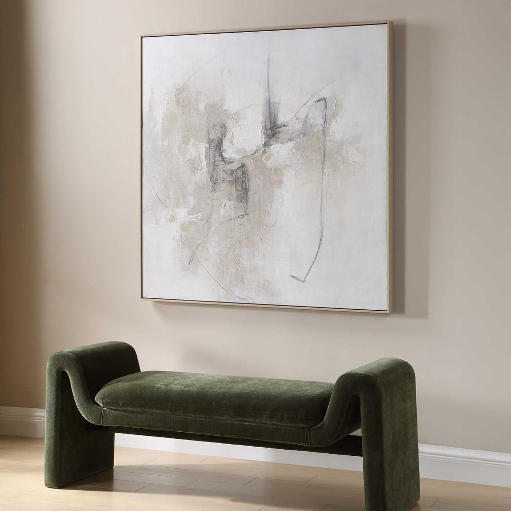 Uttermost Uttermost Hand-painted Abstract Canvas Art with Pine Frame for Modern Interiors 32552